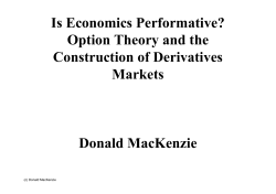 Is Economics Performative? Option Theory and the