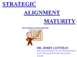 Climbing the Strategic Alignment Maturity Model Business Strategy