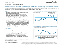 Theme I: &ldquo;Active&rdquo; Small/Mid Cap US Equity (SMID) to Play Second