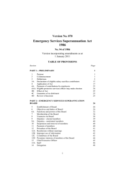 Emergency Services Superannuation Act 1986