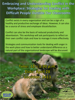 Conflict exists in every organization and can be a sign of a healthy