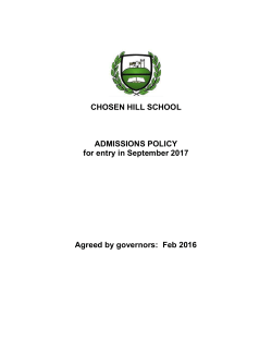 CHOSEN HILL SCHOOL