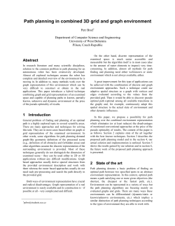 Path planning in combined 3D grid and graph environment