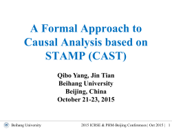A Formal Approach to Causal Analysis based on STAMP (CAST)