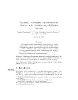 Exponential convergence to quasi-stationary distribution for multi