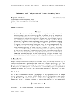 Existence and Uniqueness of Proper Scoring Rules