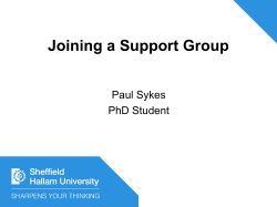 Joining a Support Group