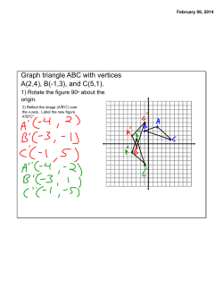 Graph triangle ABC with vertices A(2,4)