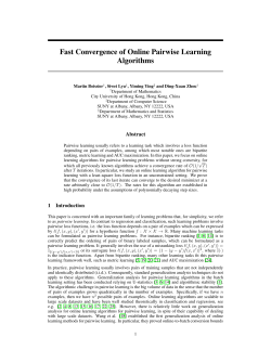 Fast Convergence of Online Pairwise Learning Algorithms