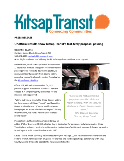 Unofficial results show Kitsap Transit`s fast