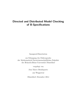 Directed and Parallel Model Checking of B Specifications