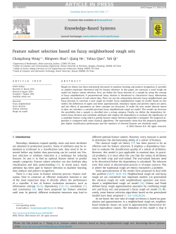 Feature subset selection based on fuzzy neighborhood rough sets
