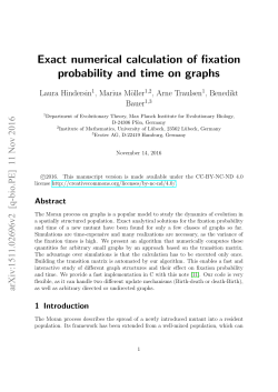 Exact numerical calculation of fixation probability and time on graphs