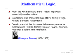 Mathematical Logic.