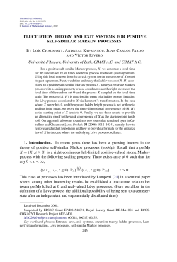 Fluctuation theory and exit systems for positive self