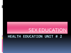 Health Education Unit # 2 - Maryvale School District