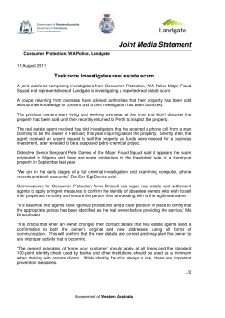 Taskforce investigates real estate scam
