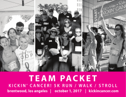 team packet - Kickin` Cancer!