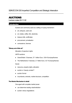 Auctions