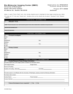 Animal Project Intake Form