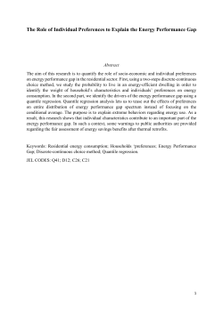 The Role of Individual Preferences to Explain the