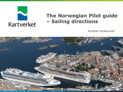 The Norwegian Pilot guide &ndash; Sailing directions Anniken Puntervold