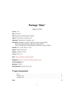 Package `blme`