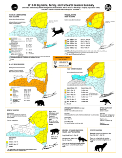 2013-14 Hunting Seasons Summary