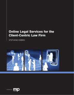 Online Legal Services for the Client-Centric Law Firm