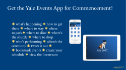 Get the Yale Events App for Commencement!