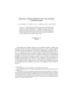 STRONGLY ALMOST DISJOINT SETS AND WEAKLY UNIFORM