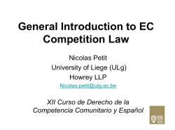 1. What is EC competition law?