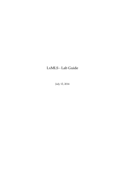 LxMLS - Lab Guide