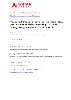 Observed Field Behaviour of Soft Clay due to Embankment Loading