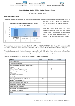 4.2 Quality Concerns Report Sept 13 Final. BACCG.13.11.13.52