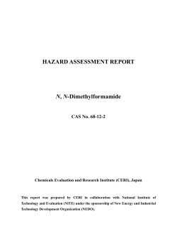 HAZARD ASSESSMENT REPORT N, N