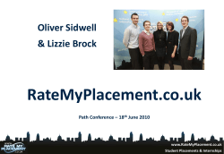 RateMyPlacement &ndash; Business Game