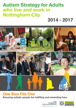 Autism Strategy for Adults Summary 2014-2017