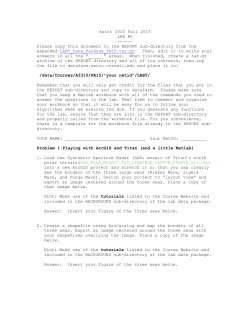 Lab 5: Mapping Titan`s Lakes