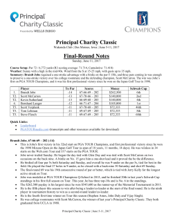 Principal Charity Classic Final