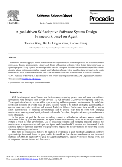 A goal-driven Self-adaptive Software System Design