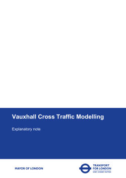 an explanatory note on journey time impacts