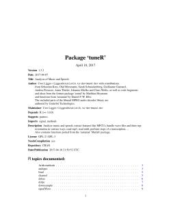 Package `tuneR`
