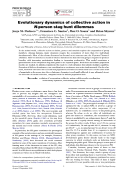 Evolutionary dynamics of collective action in N-person