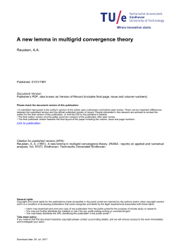 A new lemma in multigrid convergence theory