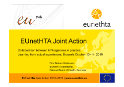 EUnetHTA Joint Action