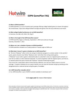 ESPN GamePlan FAQ - Hotwire Communications