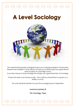 Sociology - Ashlawn School