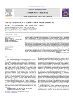 The impact of information transmission on epidemic