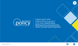 Progress report on the implementation of outcome 2 of the